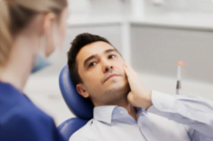 paciente com dor de dente